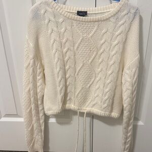 Rue21 Women's Ivory Cable Knit Sweater